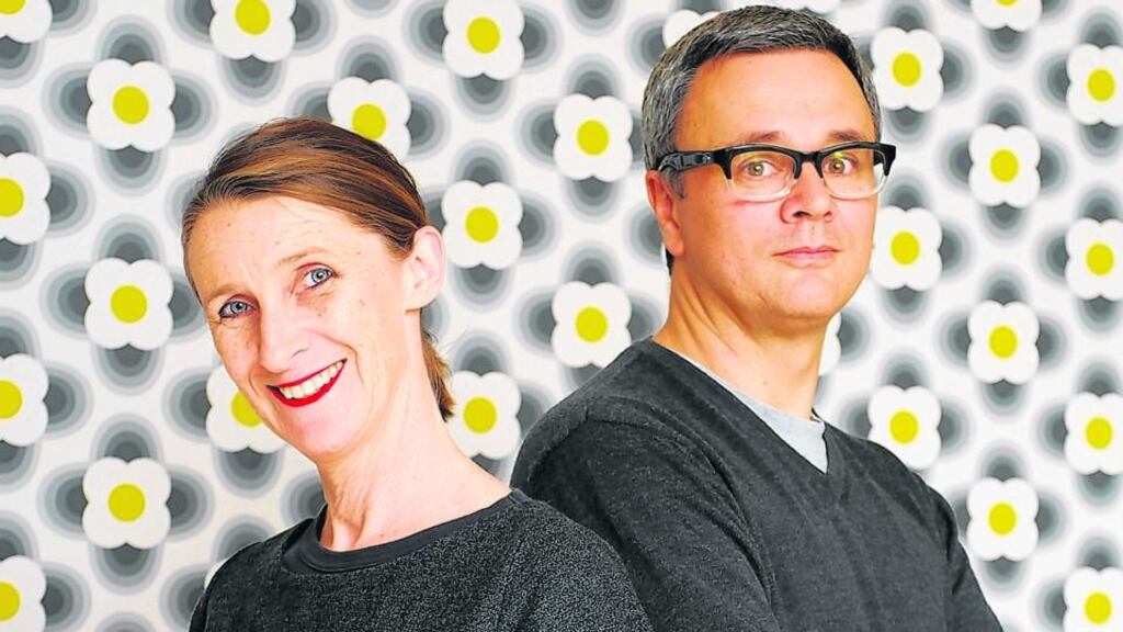 Orla Kiely and her husband and business partner Dermott Rowan, who run the business.