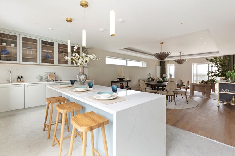 Dining and living area