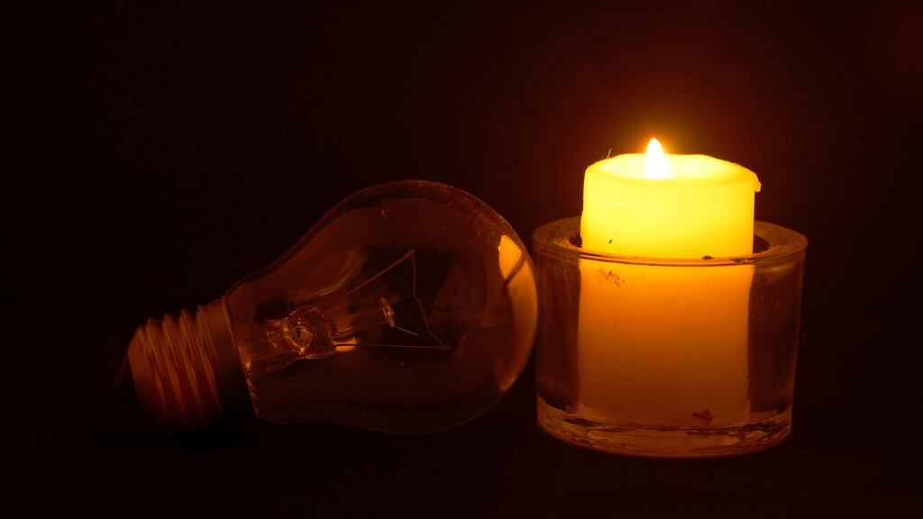 “We sat in the candlelit gloom the whole evening, realising how vulnerable the functioning of our lives really is”. Photograph istock