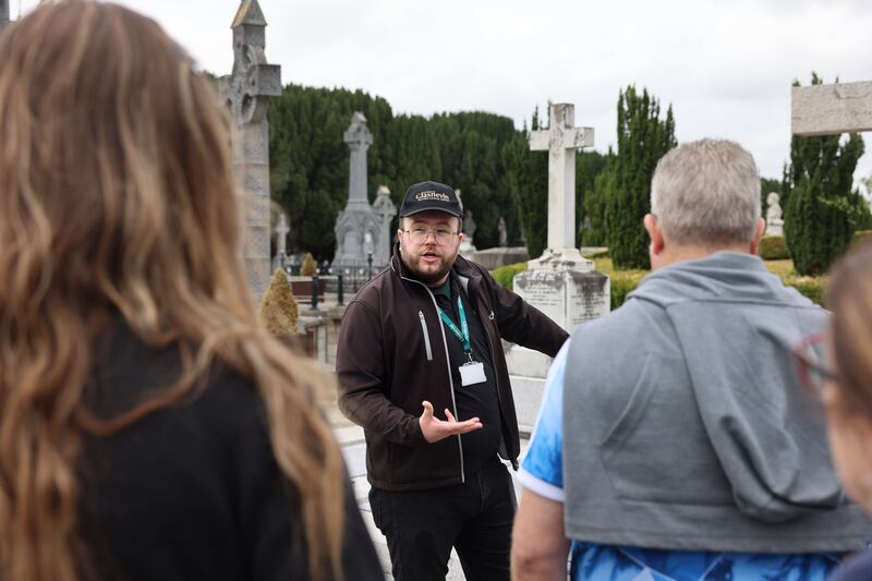 Irial Ó Conaill: 'Something you have to be very aware of on tours is that we are still a working cemetery. We have funerals six days a week.' Photograph: Dara Mac Dónaill