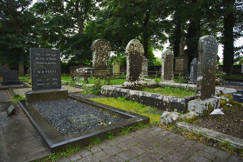 The grave of WB Yeats at Drumcliffe church in Co Sligo. Photograph: Lukasz Warzecha/ICP