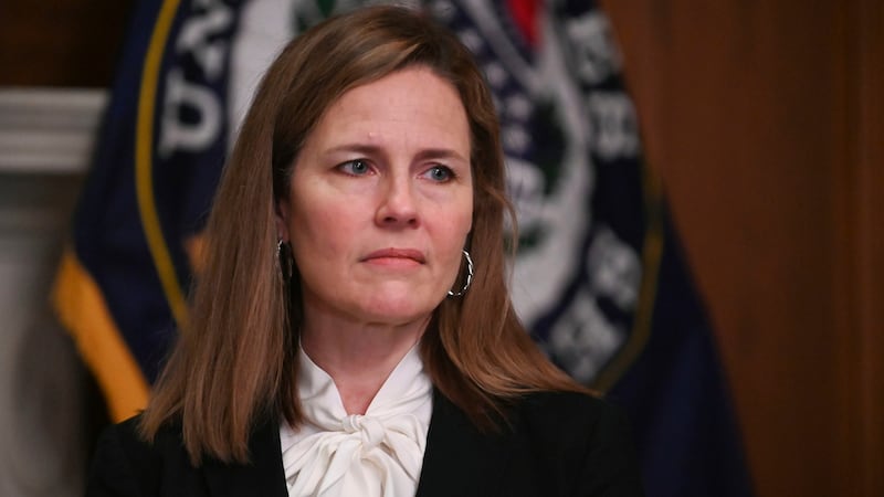 US supreme court nominee Judge Amy Coney Barrett. Photograph: Erin Scott/Pool via AP