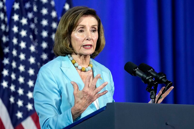 Former speaker Nancy Pelosi has raised concerns about Joe Biden's ability to win the election against Donald Trump. Photograph: Susan Walsh/AP