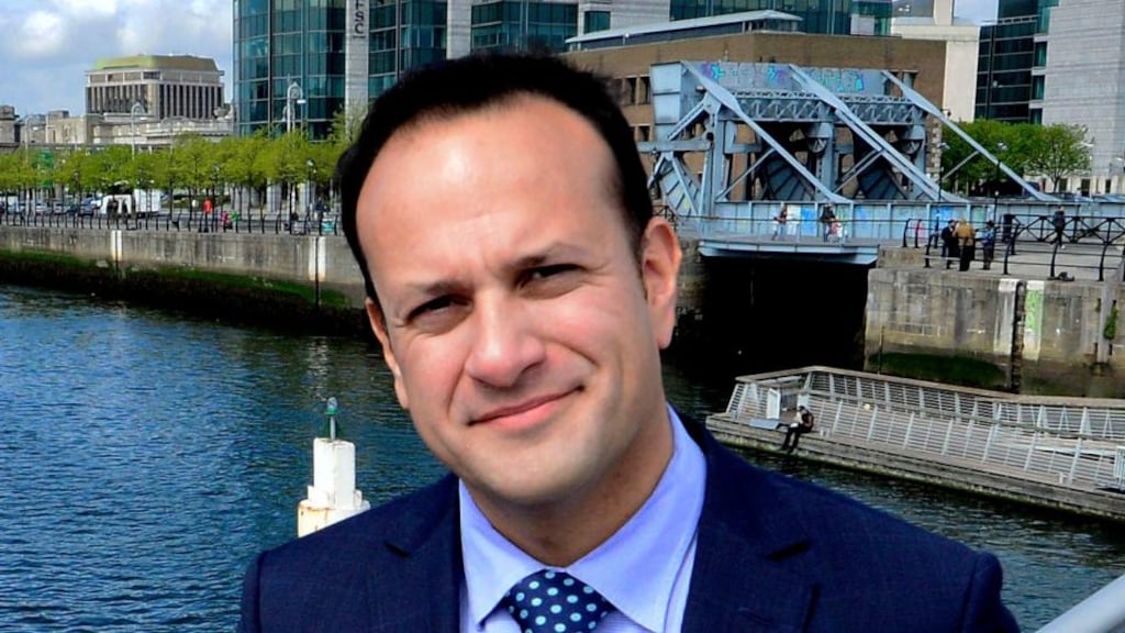 Fine Gael contender: Leo Varadkar, soon to be on the hustings, was putting himself about. Photograph: Cyril Byrne