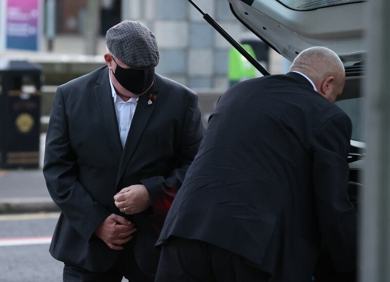 David Holden (left), a former member of the Grenadier Guards, was found guilty last month of the manslaughter of Adian McAnespie. Photograph: Liam McBurney/PA