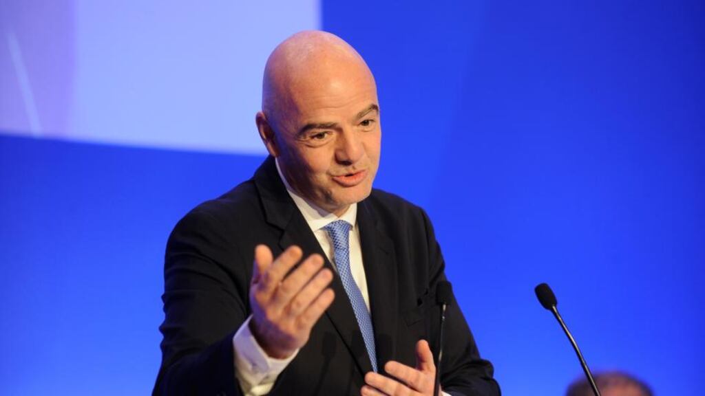 Fifa president Gianni Infantino is pressing forward with a plan for two new global tournaments that could reshape soccer’s international calendar but Uefa are fiercely opposed. Photo: Marco Rosi/Getty Images