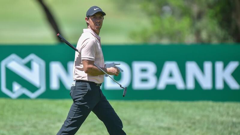 Rory McIlroy carded a level-par 72 in the first round of the Nedbank Golf Challenge in Sun City, South Africa. Photograph: Christiaan Kotze/EPA