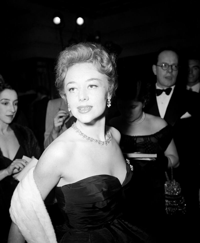 Glynis Johns arriving for the premiere of The Magic Box at the Odeon, Leicester Square, London, in 1951. Photograph: PA/PA Wire