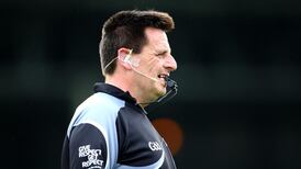 Brian Gavin clear to referee Kilkenny Waterford semi-final