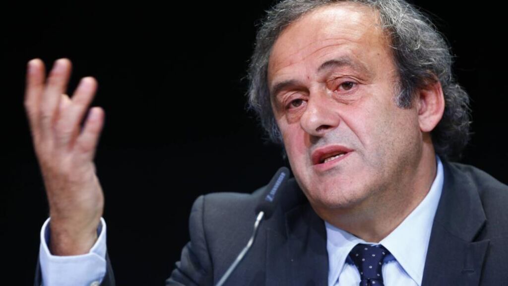 The anti-Blatter? Soon after UEFA president Michel Platini voted for Qatar to host the World Cup, his son was appointed chief executive of a Qatar-owned sports company. Photograph: Ruben Sprich/Reuters