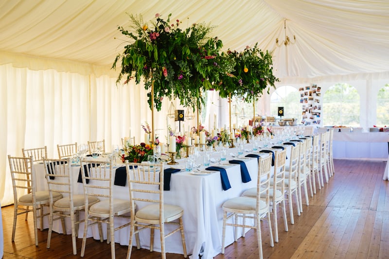 The venue set for Clodagh and Alan Weir's wedding