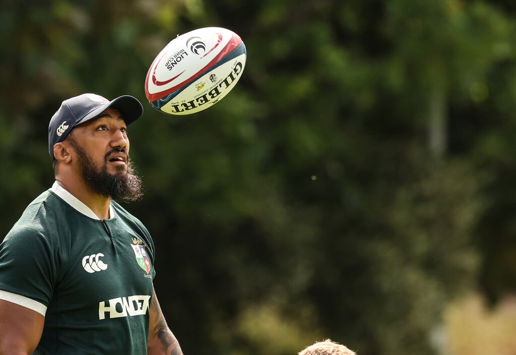 Bundee Aki has been named to start for the Lions on Friday. Photograph: Billy Stickland/Inpho