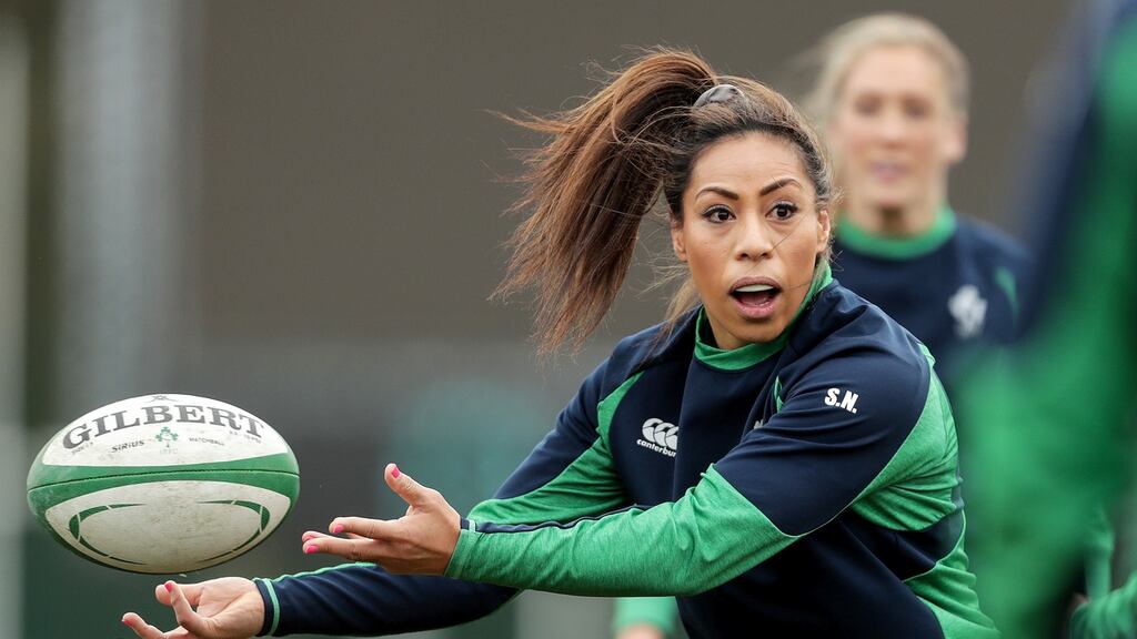 Sene Naoupu has her mind focused on reaching the World Cup with Ireland. Photo: Laszlo Geczo/Inpho