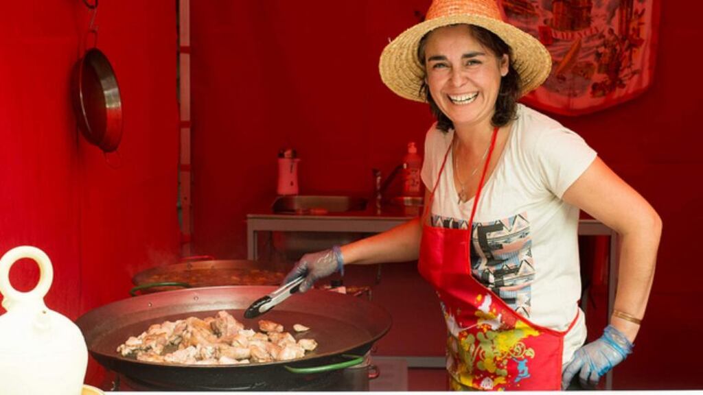 Teresa Garcia Pia who makes paellas at Naas farmers’ market on Saturdays