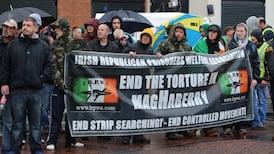 Republican parade in Belfast peaceful despite ugly scenes