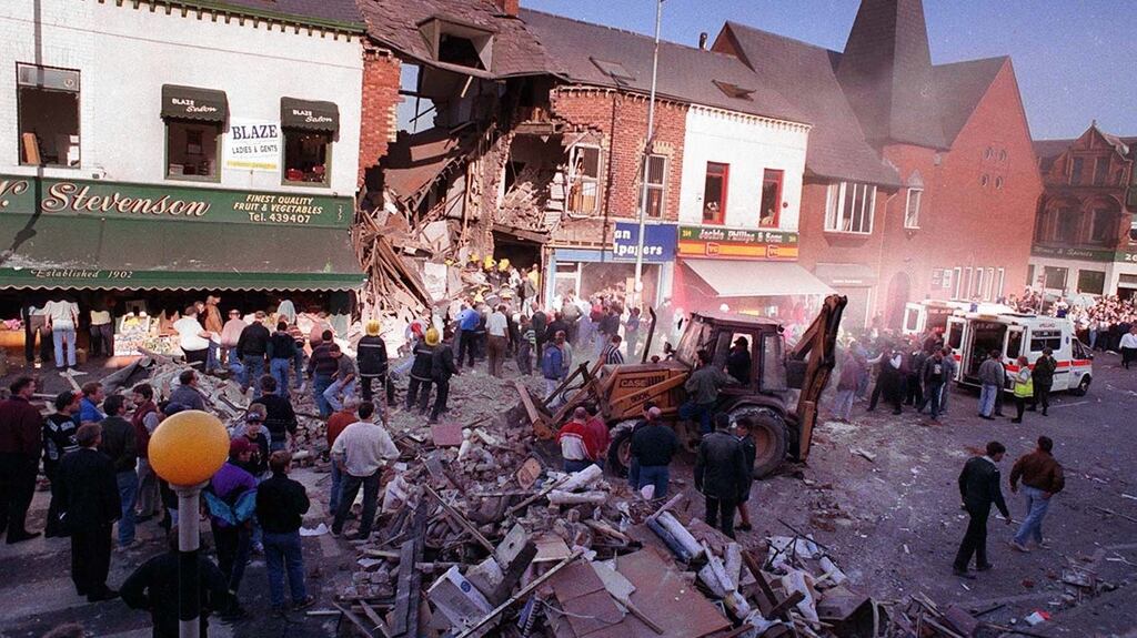 State agents appear to have played a part in the bombing of Frizzell’s fish shop on the Shankill Road in 1993 in which nine people died. Photograph: Pacemaker.