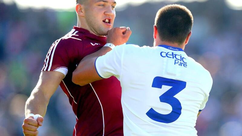 Drew Wylie of Monaghan is a real old-school full back. Photograph: Inpho