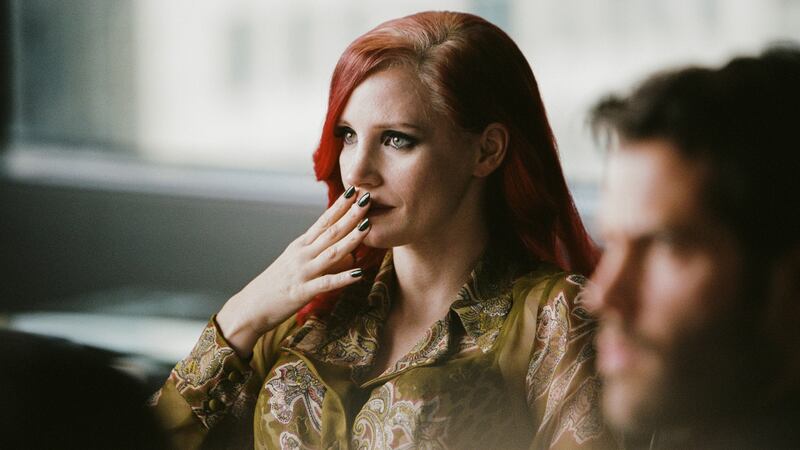Jessica Chastain on the set of ‘The Death and Life of John F Donovan’. Photograph: Shayne Laverdière