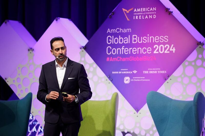 Haim Israel, head of global thematic research at Bank of America Global Research pictured at the AmCham Global Business Conference 2024. Photograph: Conor McCabe