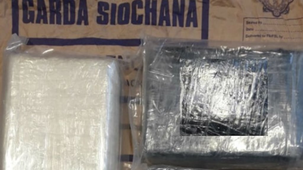 A man (29) was arrested after the drugs seizure and brought to Clondalkin Garda station. Photograph: Garda