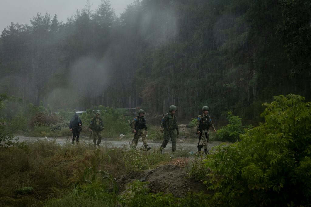 Ukrainecast brings them into our own lives, mustering a powerful network of BBC journalists and international services to bring insightful reports from those directly affected. Photograph: Nicole Tung/New York Times