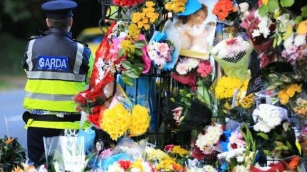 The scene at the site of the fire that claimed 10 lives in Carrickmines in 2015. File photograph: Nick Bradshaw