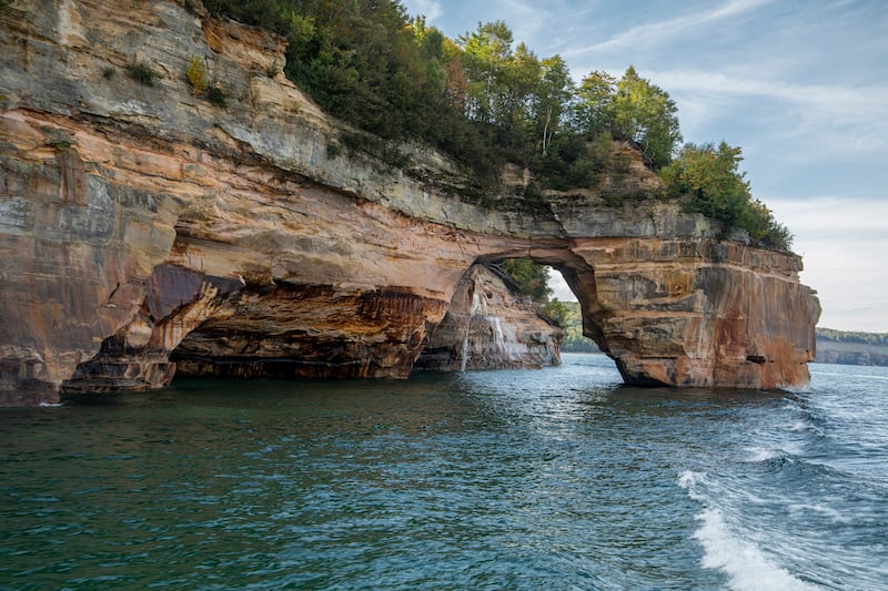 Lake Superior in the Upper Peninsula of Michigan. Photograph: Michael Siluk/UCG/Universal Images Group via Getty Images