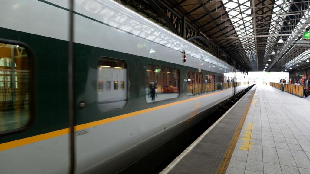A train leaving Connolly Station in Dublin for Belfast. Minister for Social Protection Joan Burton has tonight insisted that the free travel scheme will continue. Photograph: David Sleator/The Irish Times.