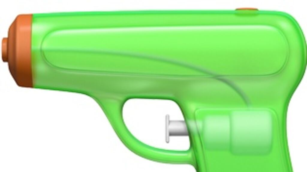 A new water pistol emoji will replace the existing one of a gun in iOS 10
