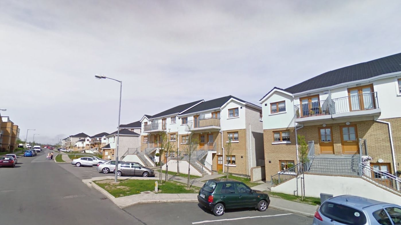 Deerpark Avenue in Tallaght where a man was fataly stabbed on Saturday morning.