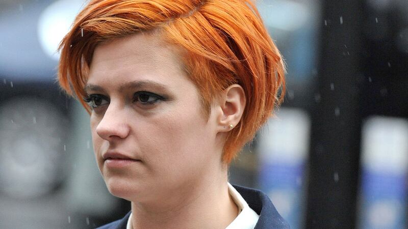 Writer Jack Monroe outside the High Court in central London, where she is claiming damages from controversial newspaper columnist Katie Hopkins over tweets she says caused “serious harm” to her reputation. Photograph: Nick Ansell/PA Wire