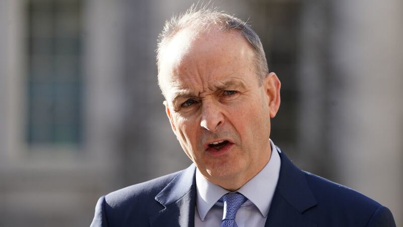 Taoiseach Micheál Martin: ‘It is an immoral and outrageous breach of the most fundamental principles of international law’. Photograph: Brian Lawless/PA Wire