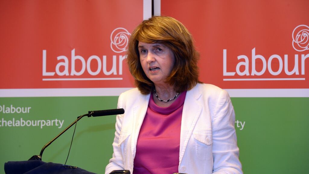 Deputy Joan Burton had to leave a community policing meeting early after hearing about the alleged break-in at her home. File photograph: Cyril Byrne