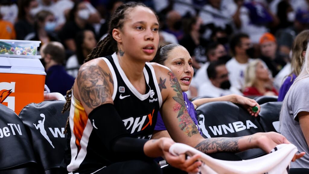 Brittney Griner has been detained in a Russian prison for alleged possession of vape cartridges containing hash oil. Photograph: Mike Mattina/Getty Images