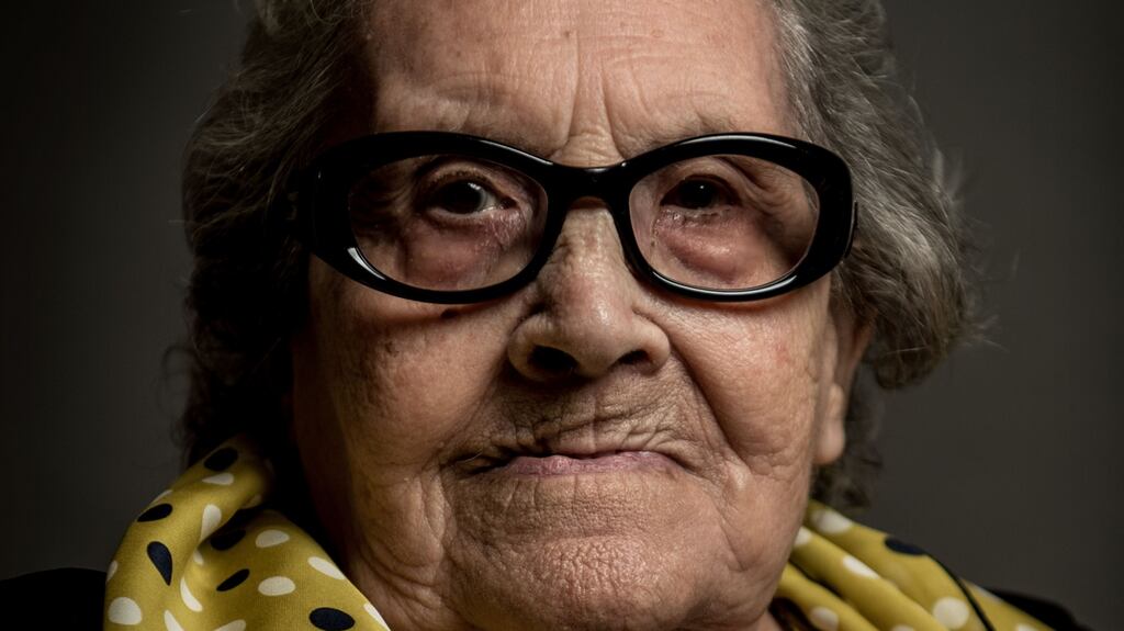 Neus Català (100) poses for a portrait on July 12th, 2016 in Els Guiamets, Spain. Photograph: David Ramos/Getty Images