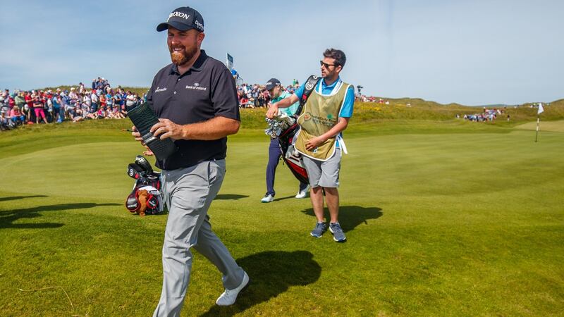 Shane Lowry opened with a four under par round of 66 in the Irish Open. Photograph: Oisin Keniry/Inpho