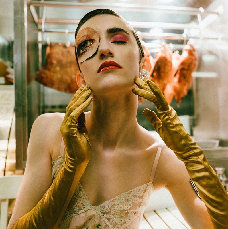 Vita Byrne Carty with make-up by Niall Durack. Photograph: Patricia Amsjah