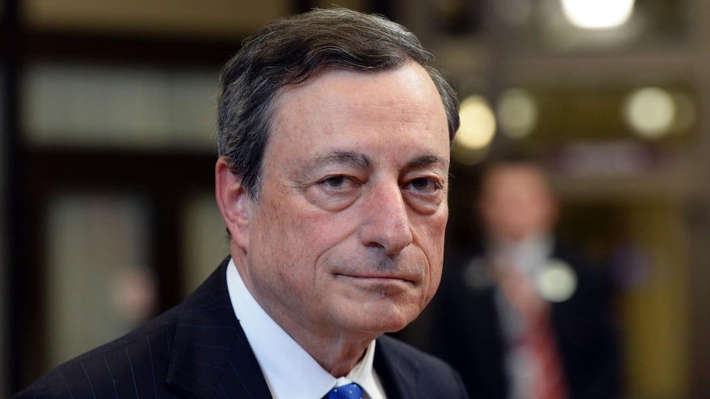 European Central Bank president Mario Draghi arrives to attend a European Union Summit at the European Council building in Brussels on December 15th