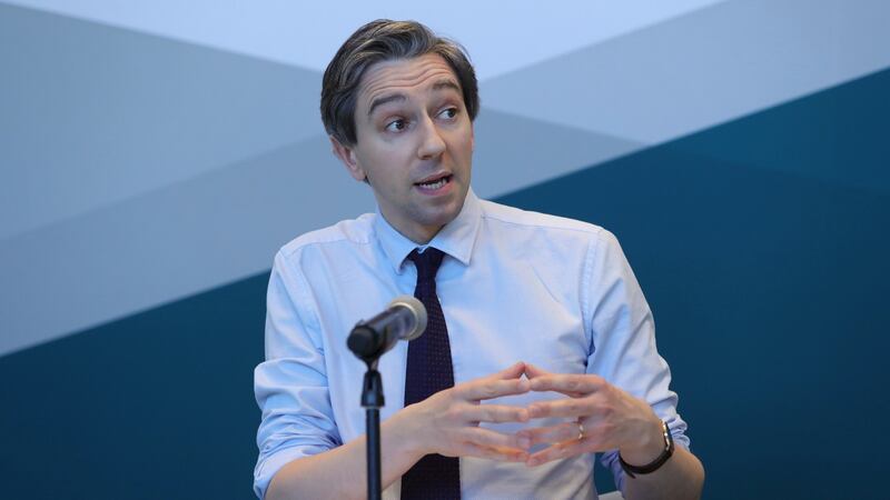 Minister for Further Education Simon Harris: Holding firmly but politely onto his job. Photograph: Colin Keegan/ Collins