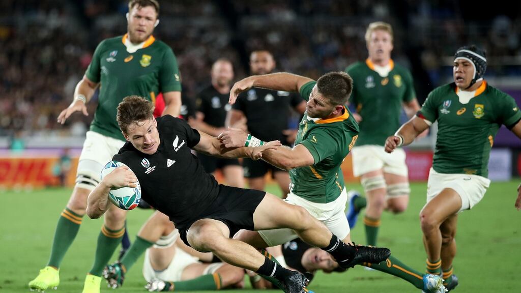 An offload turned George Bridge into a new All Black sensation. Photograph: Dan Sheridan/Inpho