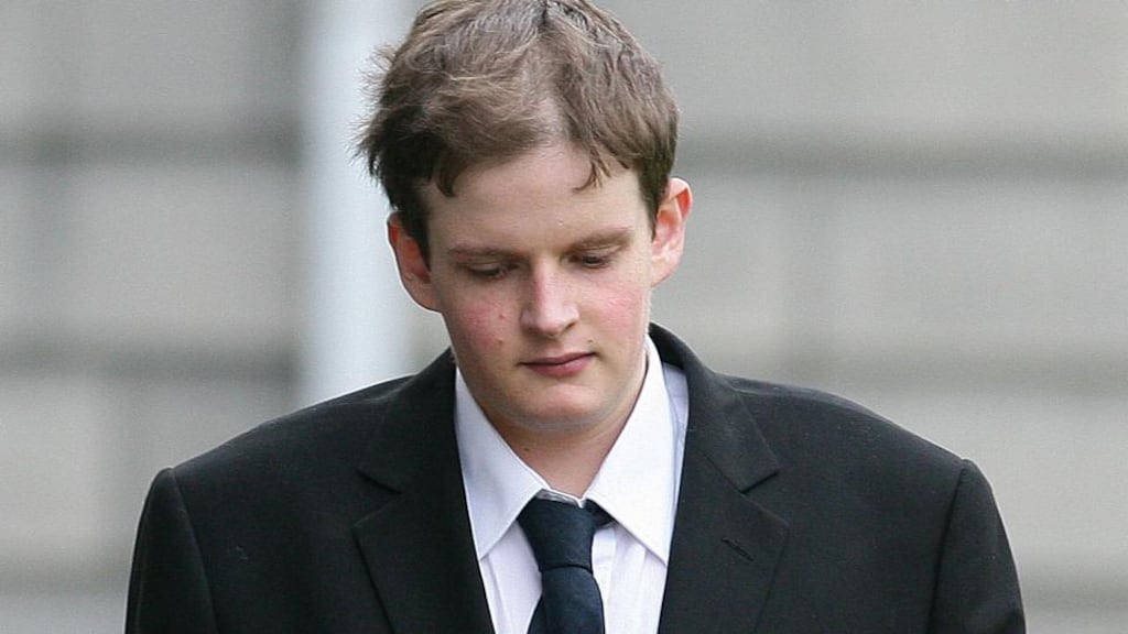 Finn Colclough leaving court in 2008 after he was sentenced to 10 years for the manslaughter of Seán Nolan. Photograph: Ger Foy/Collins/Court