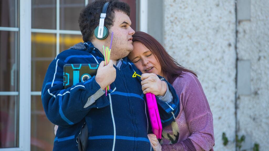 Jane Johnstone with her son, Evan from Bridgetown, Co Wexford. Photograph: Patrick Browne