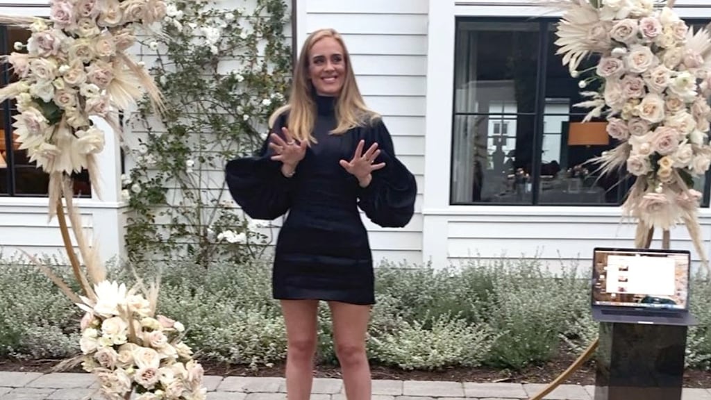 Adele: the singer in the photograph she posted on Instagram today