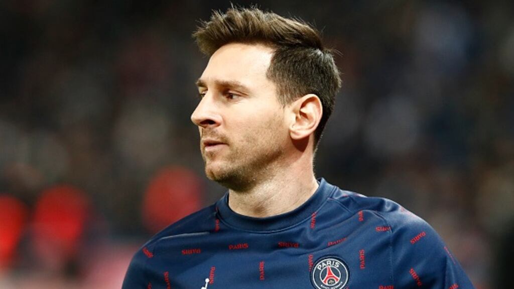 Lionel Messi has expressed a desire to return to Spain after his time at PSG comes to an end. Photograph: Catherine Steenkeste/Getty Images