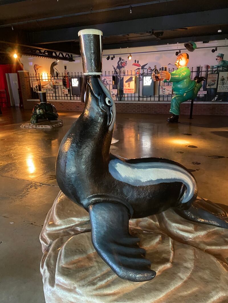 The advertising exhibition at the Guinness Storehouse
