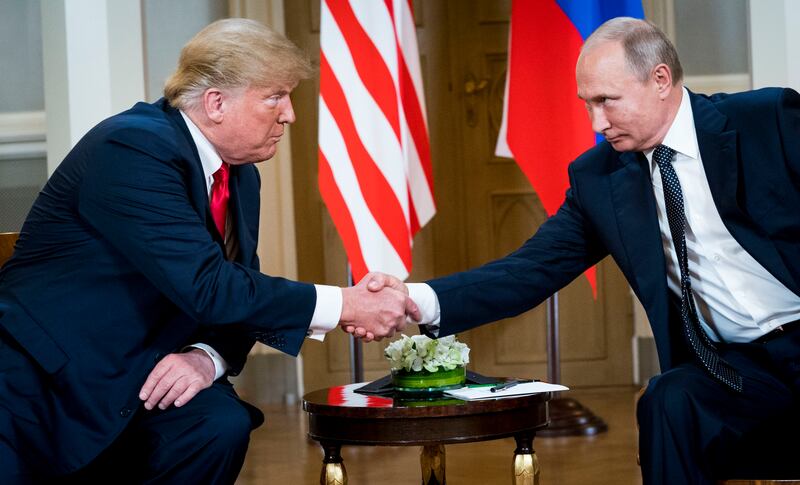 Vladimir Putin had 'tremendous respect' for Donald Trump during his time as US president, Eric Trump claims. Photograph: Doug Mills/The New York Times
