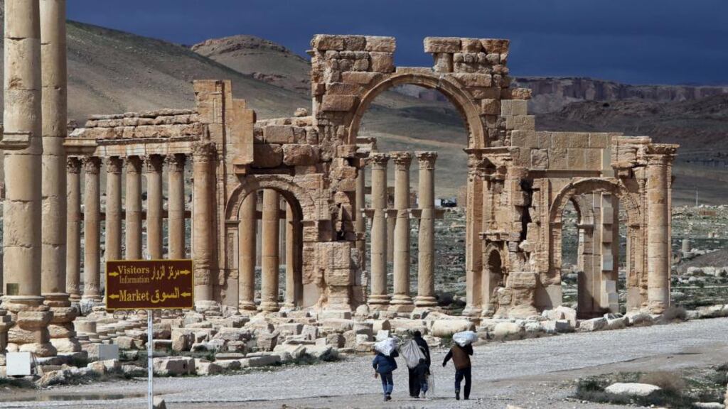 File photograph of the ancient city of Tadmur, in Syria. Islamic State is said to be advancing on the Unesco World Heritage site. File photograph: Joseph Eid/AFP/Getty Images