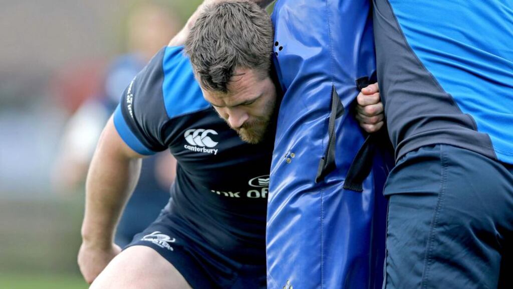Cian Healy underwent disc surgery towards the end of last season. Photograph: Donall Farmer/Inpho