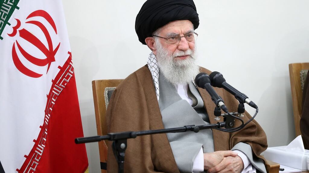 Iran’s supreme leader,  Ayatollah Ali Khamenei, will deliver a sermon at prayers on Friday for  the first time  in eight years. Photograph: Ho/Iranian supreme leader’s website/AFP via Getty Images