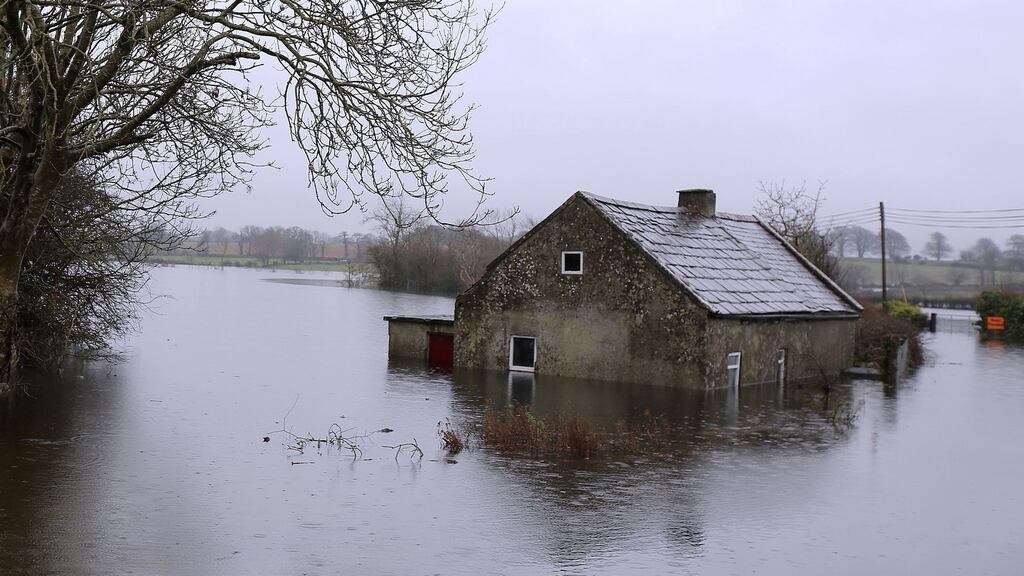 A  house in Peterswell in east Galway following heavy rains. Photograph: Hany Marzouk